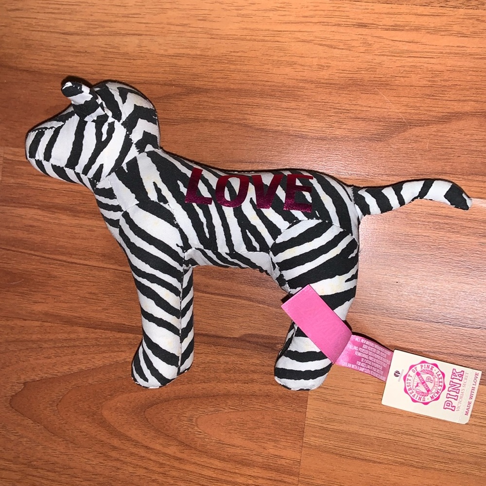NWT PINK by Victoria’s Secret Zebra Print Dog - Picture 3 of 11